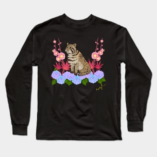 Tsushima leopard cat 'Tsushima dreams' Long Sleeve T-Shirt